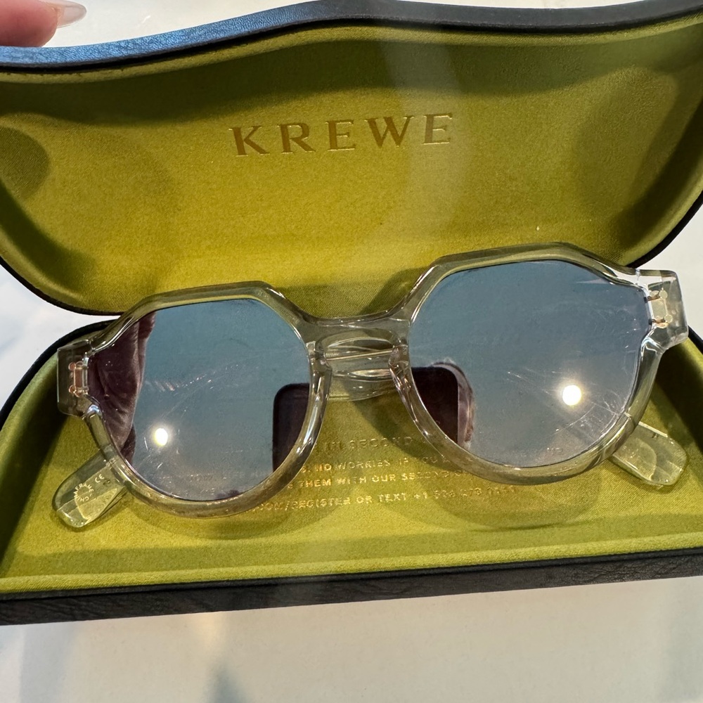 KREWE clear frame Astor Sunglasses